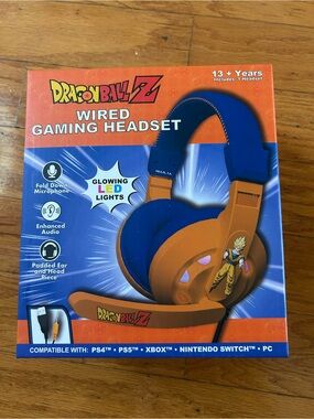 Limited edition Dragonball Z Wired Gaming Headset with LED lights